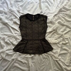 Rachel Zoe Floral Lace Sleeveless Blouse